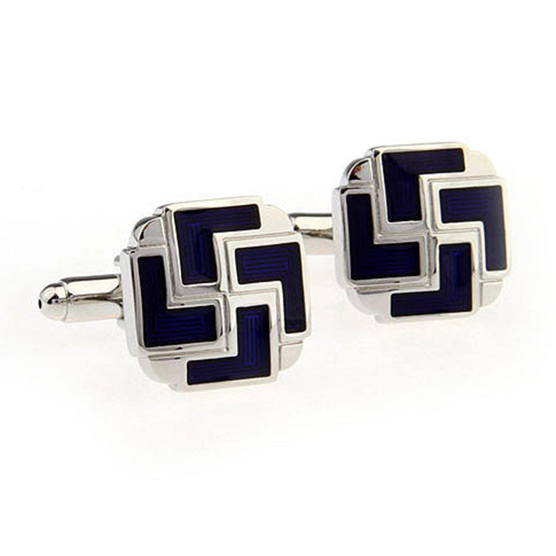 Enamel Dropping Glue Cufflinks