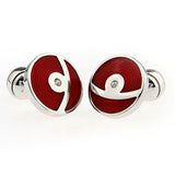 Enamel Dropping Glue Cufflinks