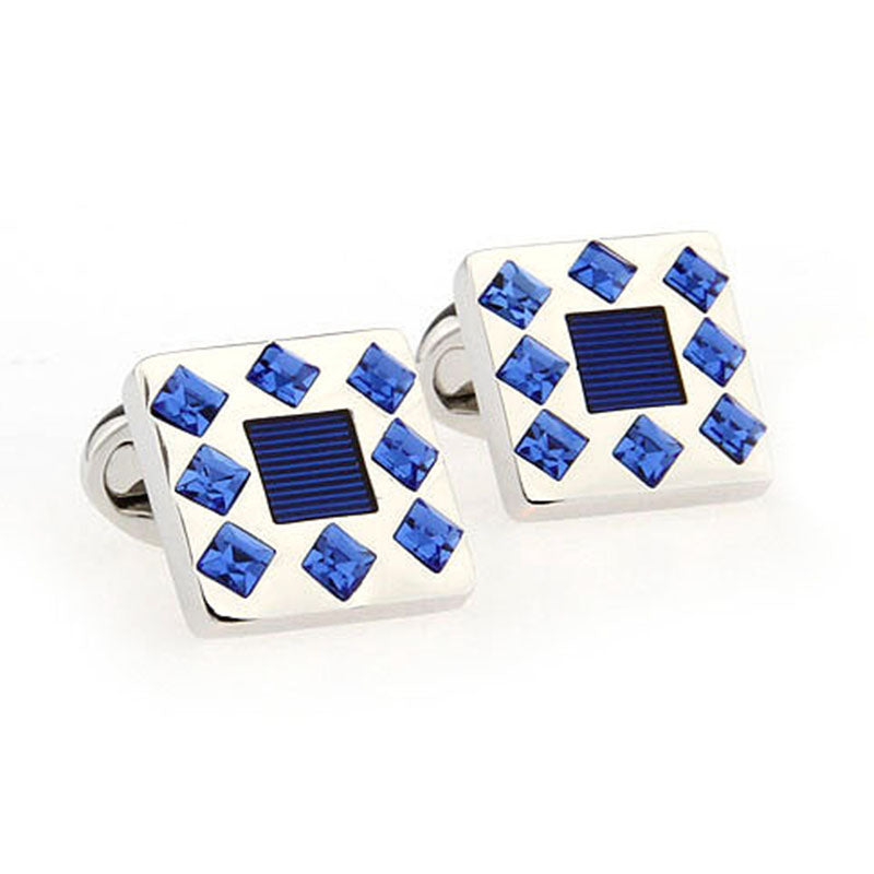 Crystal Zircon Cufflinks