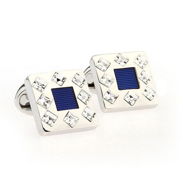 Crystal Zircon Cufflinks