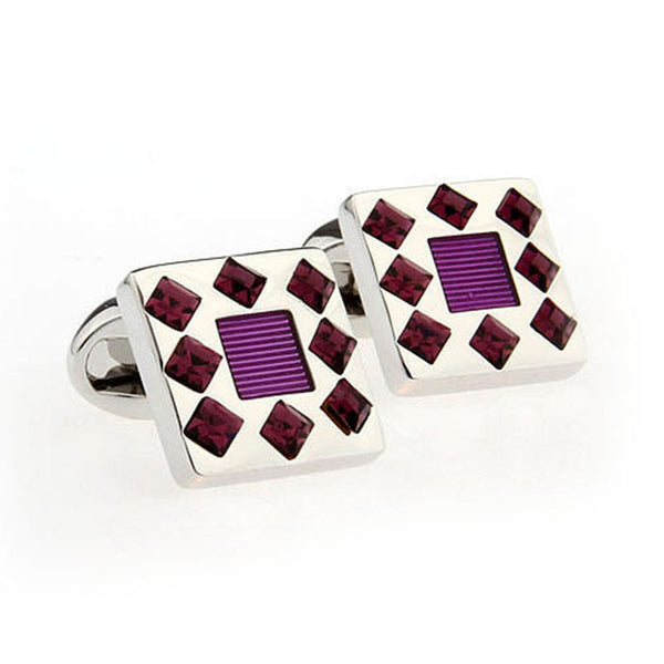 Crystal Zircon Cufflinks