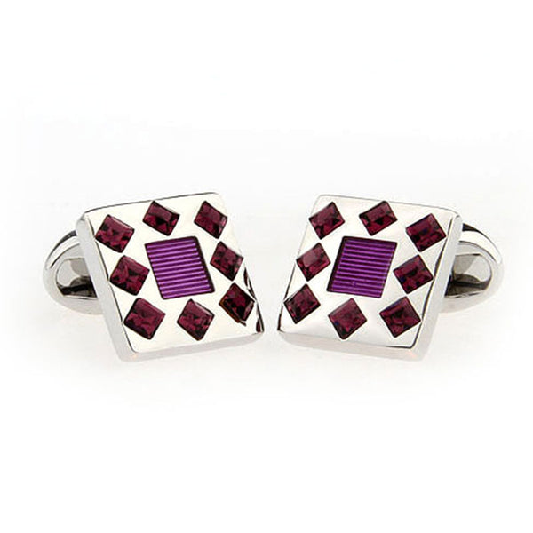 Crystal Zircon Cufflinks