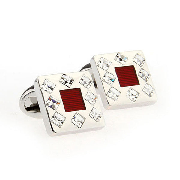 Crystal Zircon Cufflinks