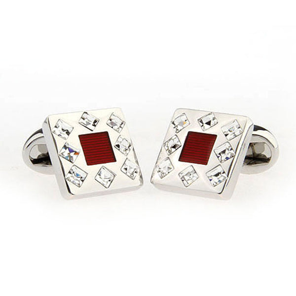 Crystal Zircon Cufflinks