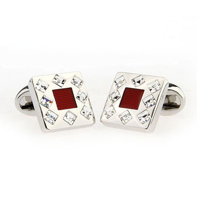 Crystal Zircon Cufflinks