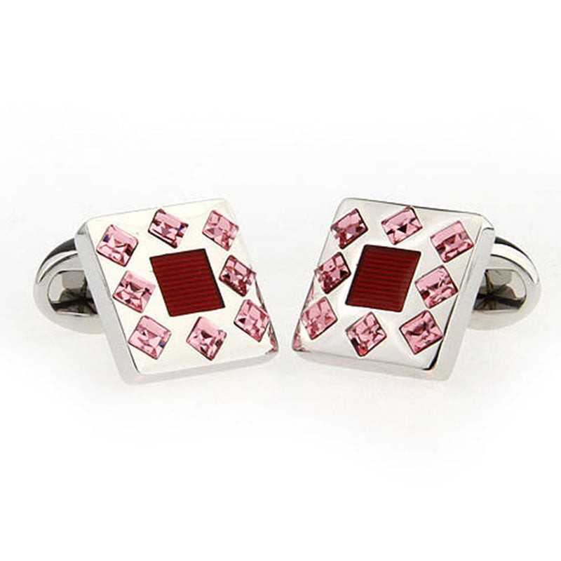 Crystal Zircon Cufflinks