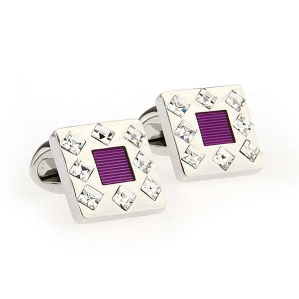 Crystal Zircon Cufflinks