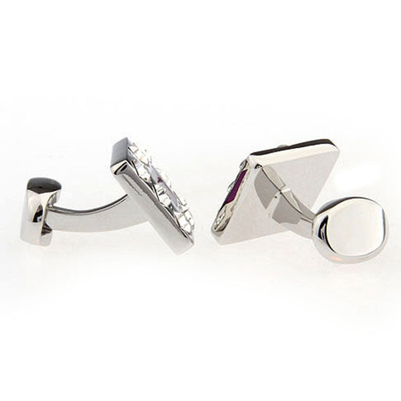 Crystal Zircon Cufflinks