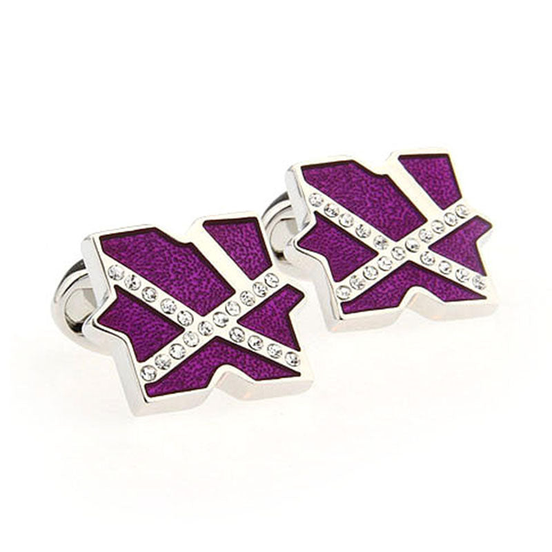 Crystal Zircon Cufflinks