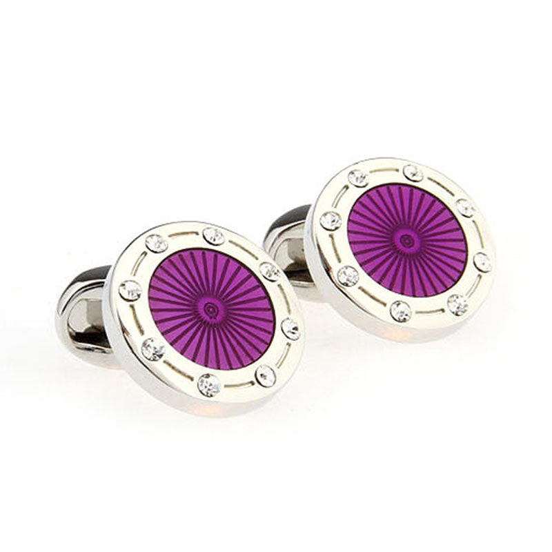 Crystal Zircon Cufflinks