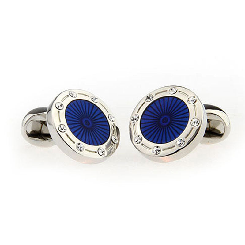 Crystal Zircon Cufflinks