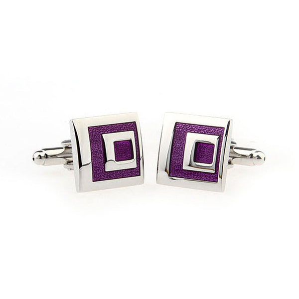 Enamel Dropping Glue Cufflinks