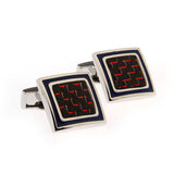 Enamel Dropping Glue Cufflinks