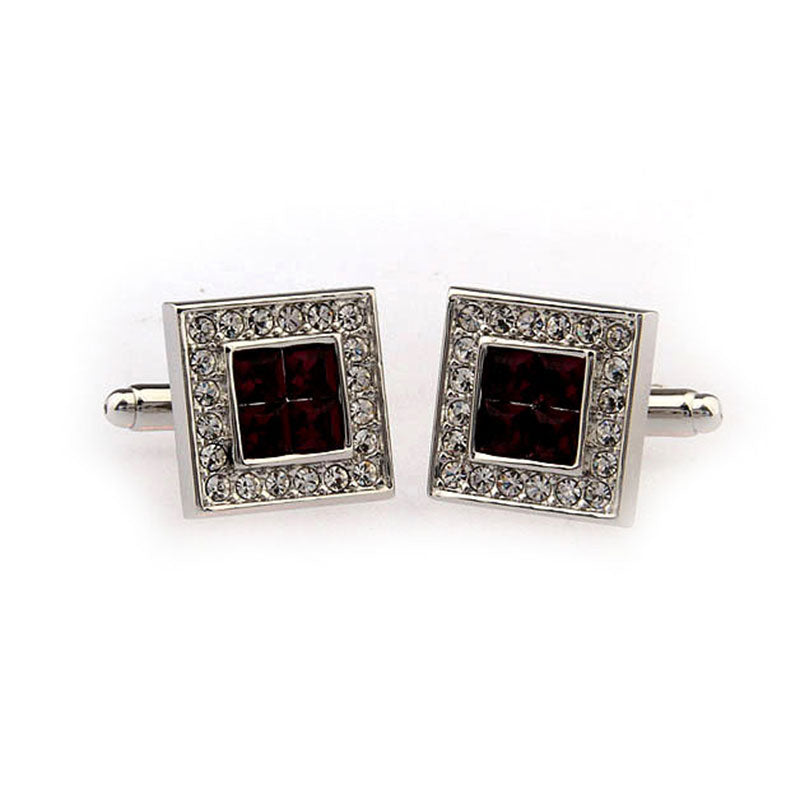 Crystal Zircon Cufflinks