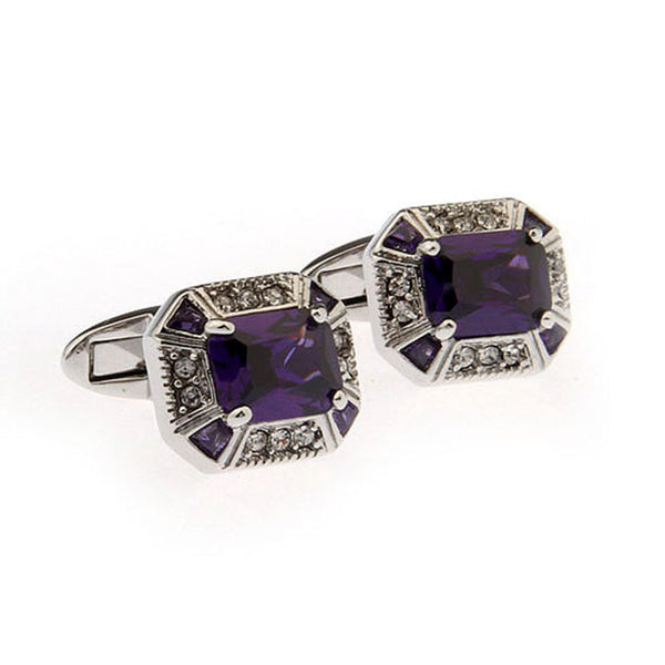 Crystal Zircon Cufflinks