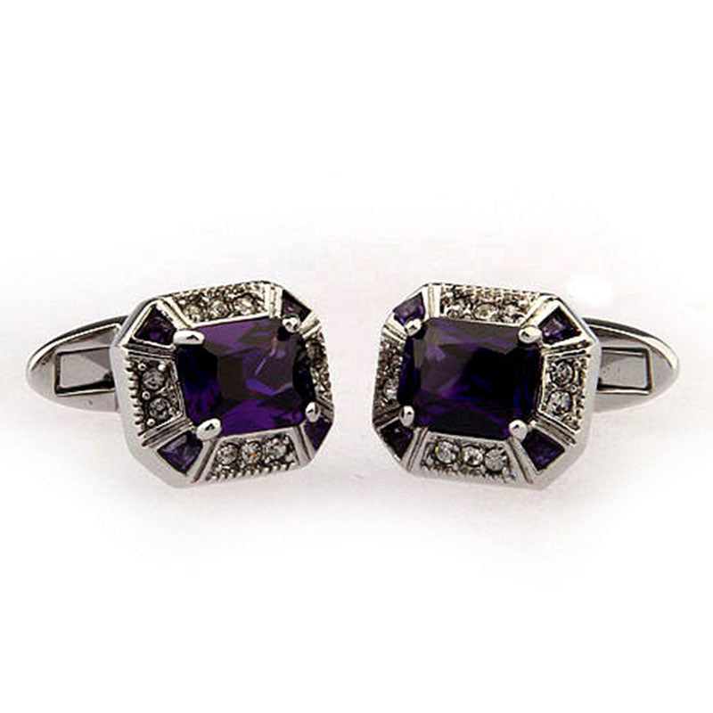 Crystal Zircon Cufflinks