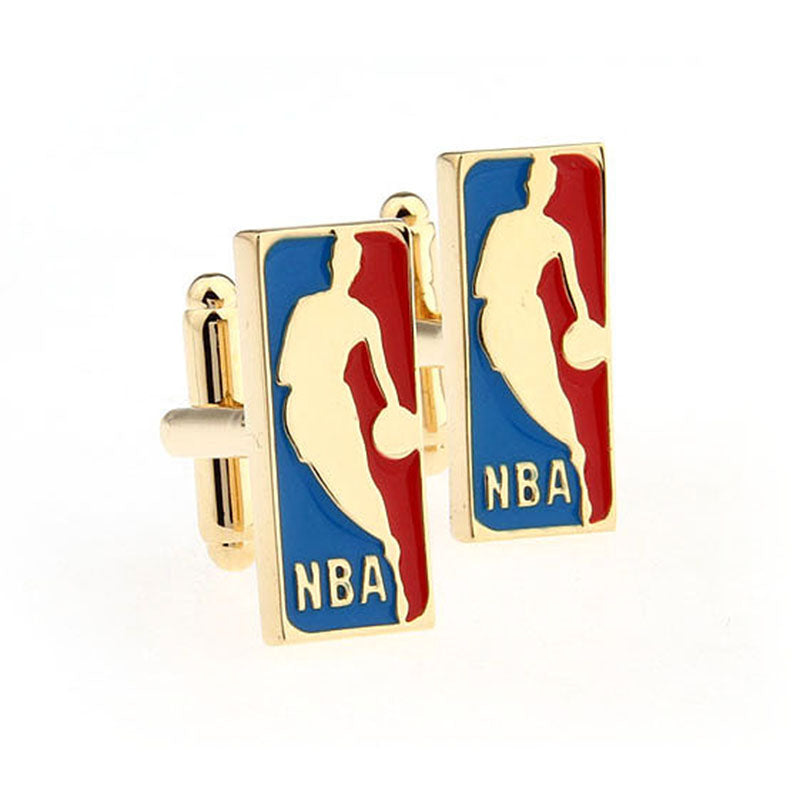 Sports Technology Enamel Dropping Glue Cufflinks