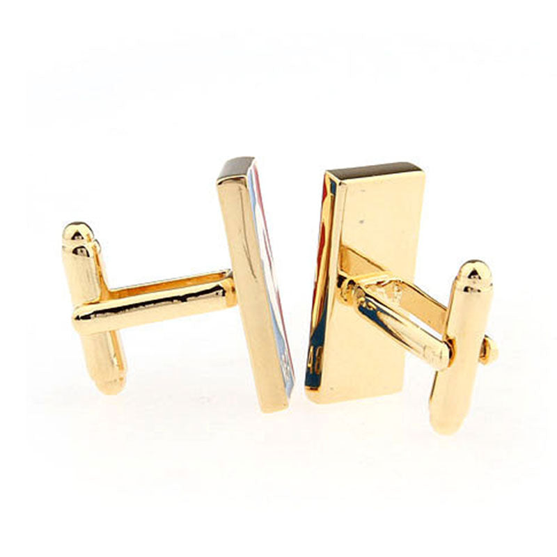 Sports Technology Enamel Dropping Glue Cufflinks