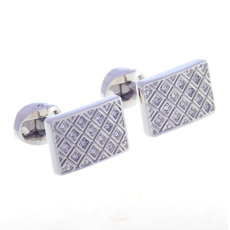 Crystal Zircon Cufflinks