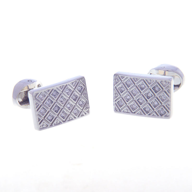 Crystal Zircon Cufflinks