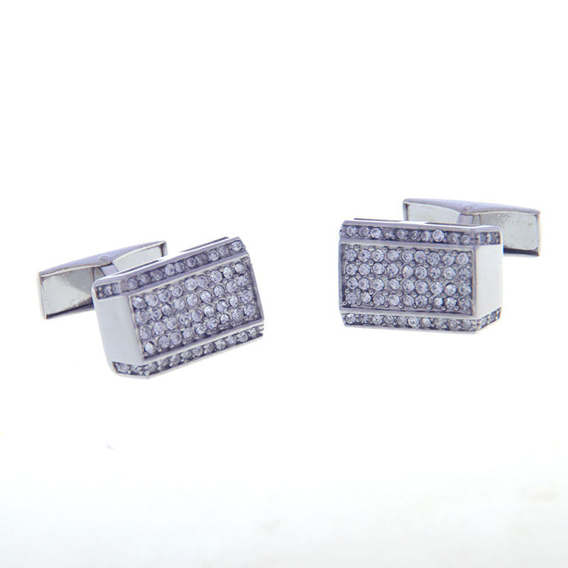 Crystal Zircon Cufflinks