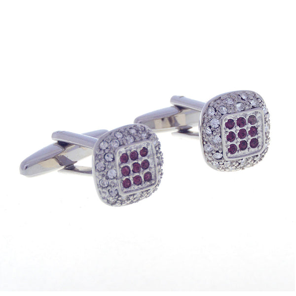 Crystal Zircon Cufflinks