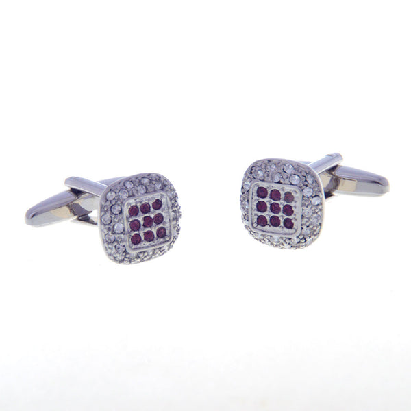 Crystal Zircon Cufflinks