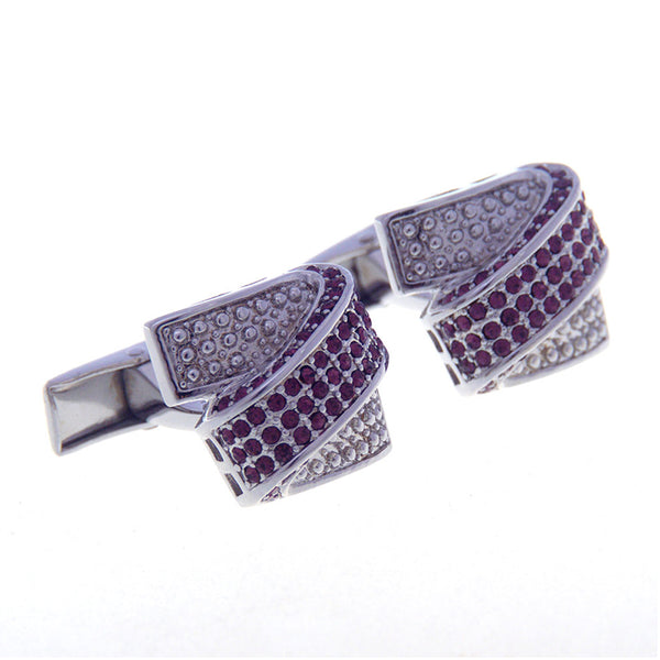 Crystal Zircon Cufflinks