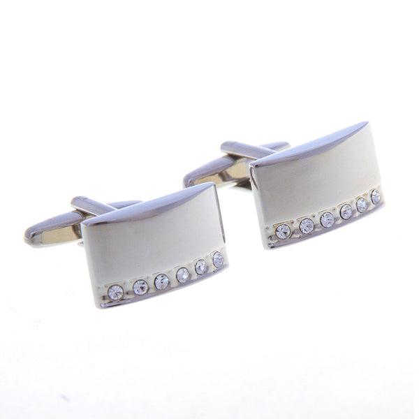 Crystal Zircon Cufflinks