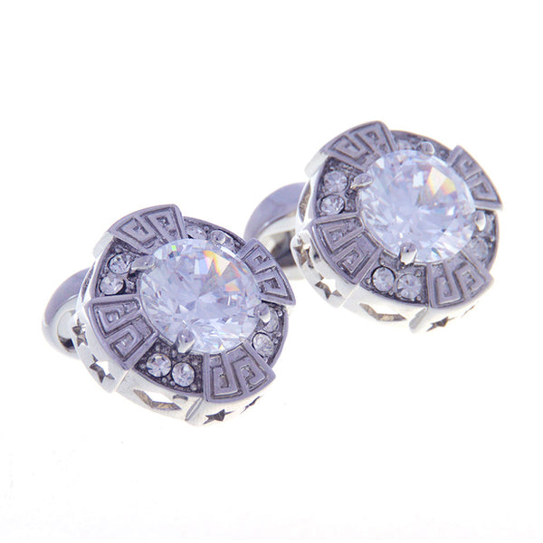 Crystal Zircon Cufflinks