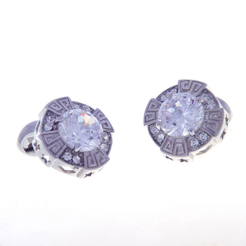 Crystal Zircon Cufflinks