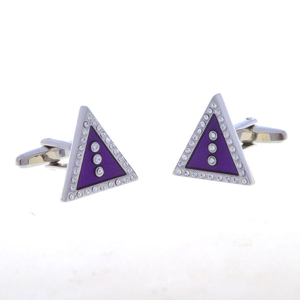 Crystal Zircon Cufflinks