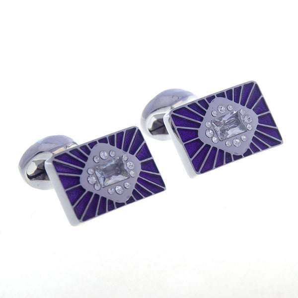 Crystal Zircon Cufflinks