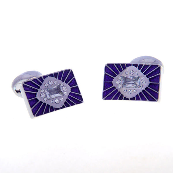 Crystal Zircon Cufflinks