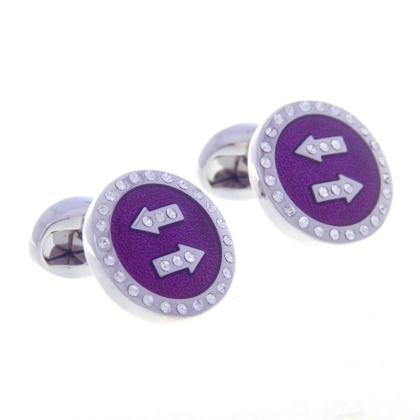 Crystal Zircon Cufflinks