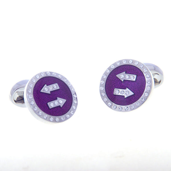 Crystal Zircon Cufflinks