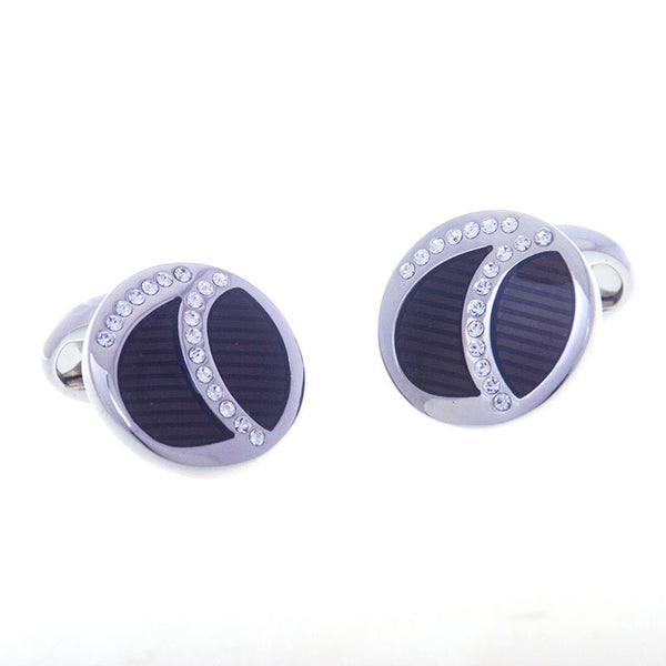 Crystal Zircon Cufflinks