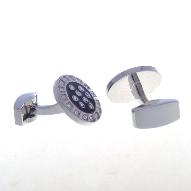 Crystal Zircon Cufflinks