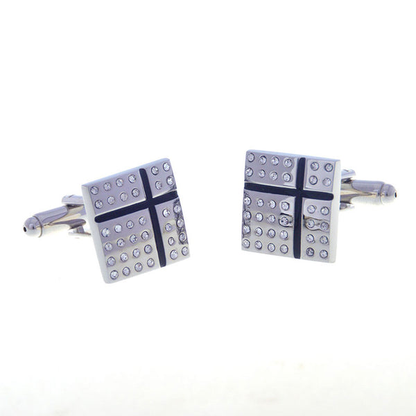 Crystal Zircon Cufflinks