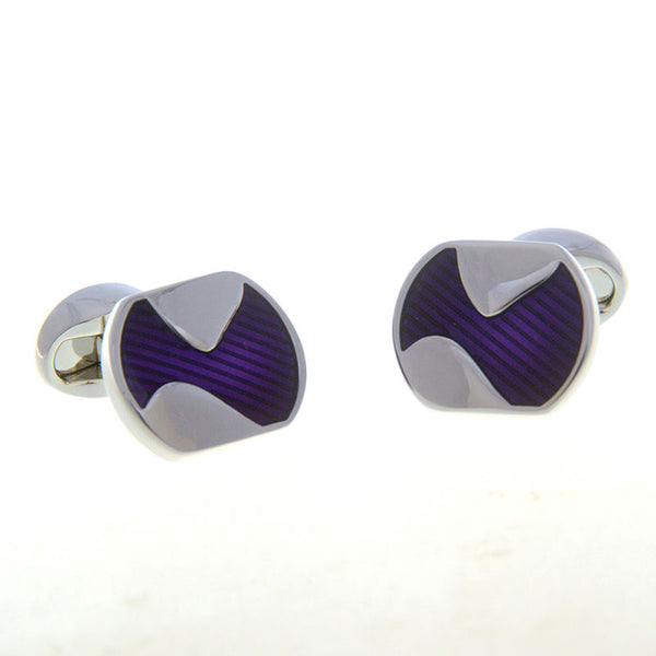 Enamel Dropping Glue Cufflinks