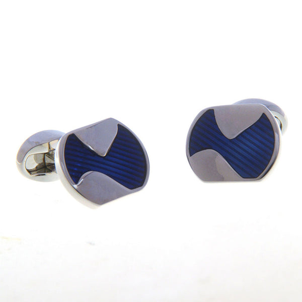 Enamel Dropping Glue Cufflinks