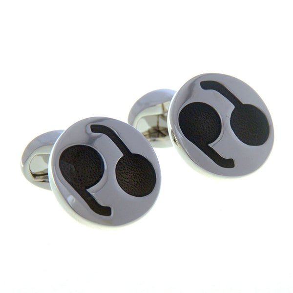 Enamel Dropping Glue Cufflinks