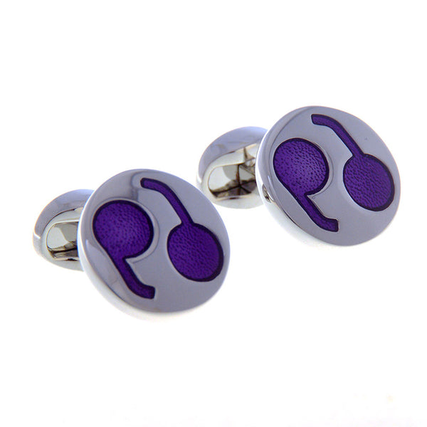 Enamel Dropping Glue Cufflinks