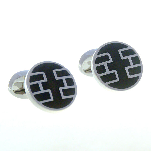 Enamel Dropping Glue Cufflinks