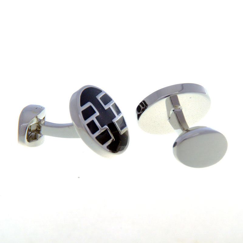 Enamel Dropping Glue Cufflinks