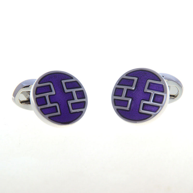 Enamel Dropping Glue Cufflinks