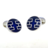 Enamel Dropping Glue Cufflinks