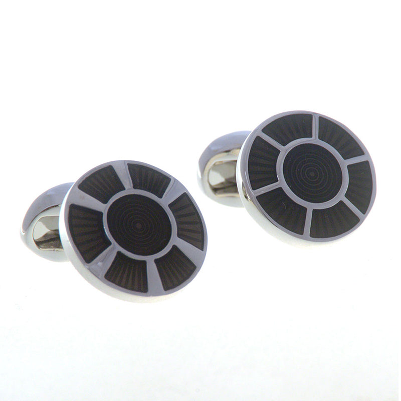 Enamel Dropping Glue Cufflinks