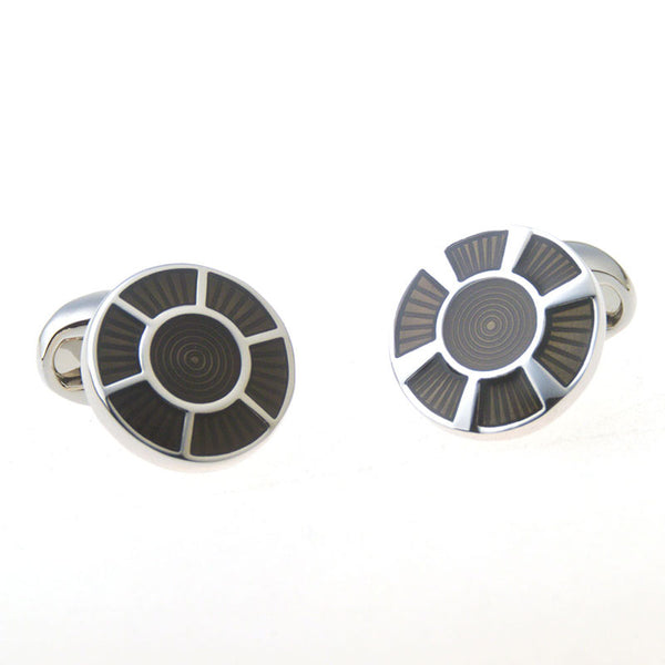 Enamel Dropping Glue Cufflinks