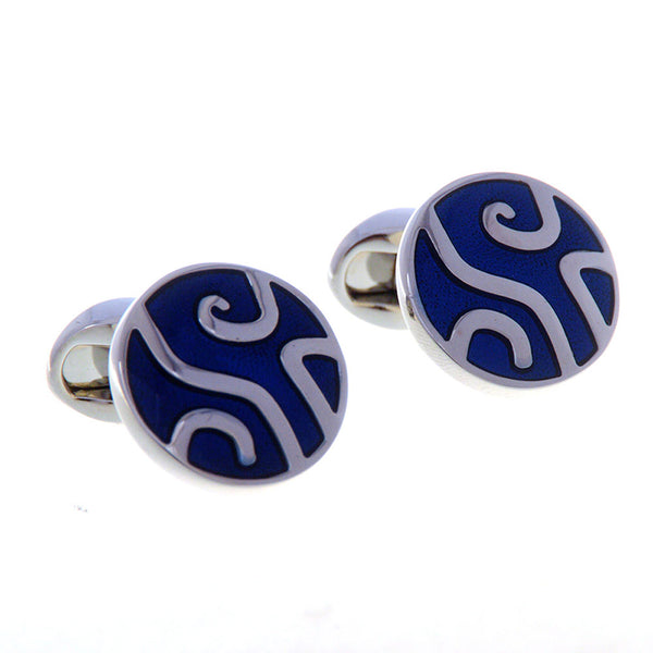 Enamel Dropping Glue Cufflinks